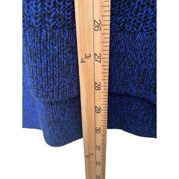 Lane Bryant Top Size 18/20 Blue Scoop Neck Strappy Back Long Sleeve Sweater - Picture 8 of 9
